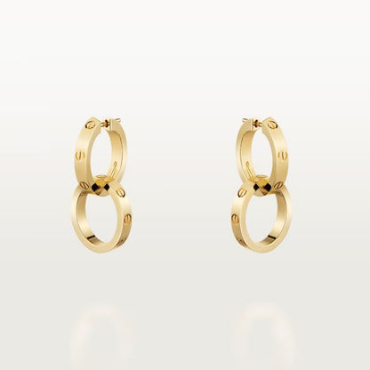 [Love's Uplift]LOVE 3.3MM DANGLE EARRINGS