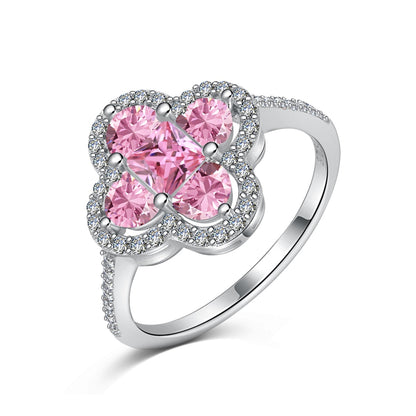 [Love's Uplift]Luxurious Eternity Flower Shape Banquet Ring