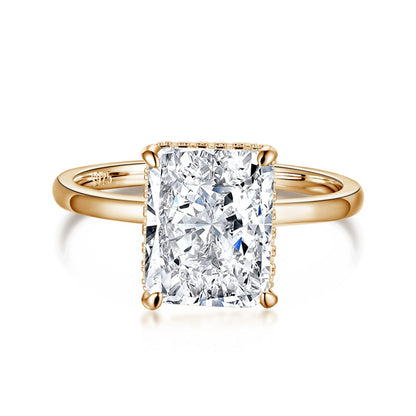 [Love's Uplift]4.0 Carat Ornate Enchanting Radiand Cut Banquet Ring
