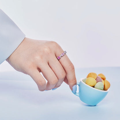 [Love's Uplift]Unique Colorful Emerald Cut Party Ring