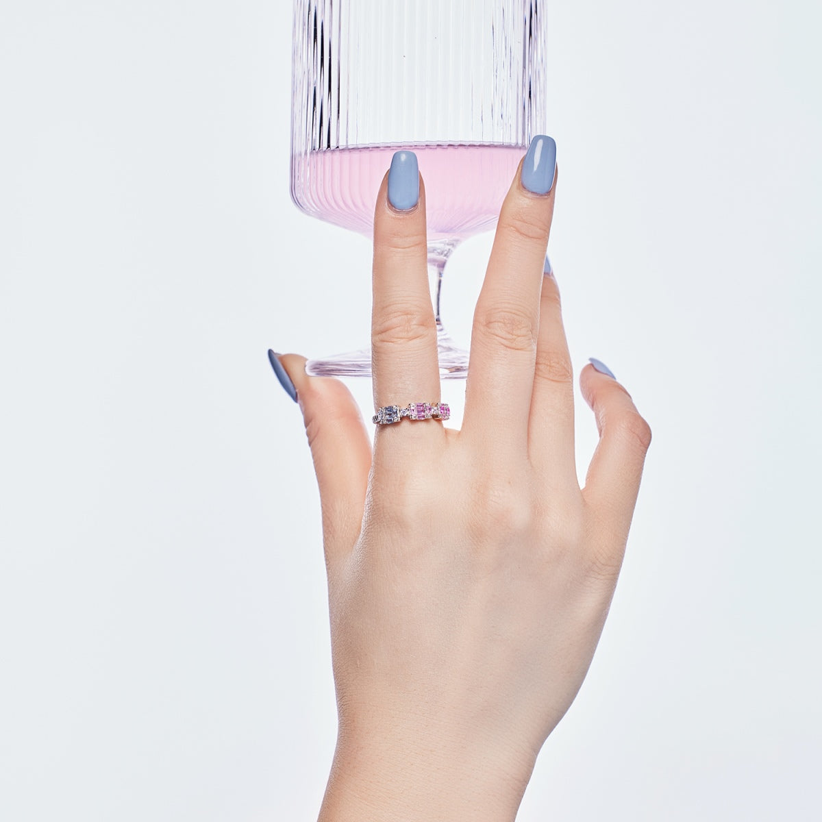 [Love's Uplift]Unique Colorful Emerald Cut Party Ring