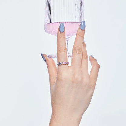 [Love's Uplift]Unique Colorful Emerald Cut Party Ring