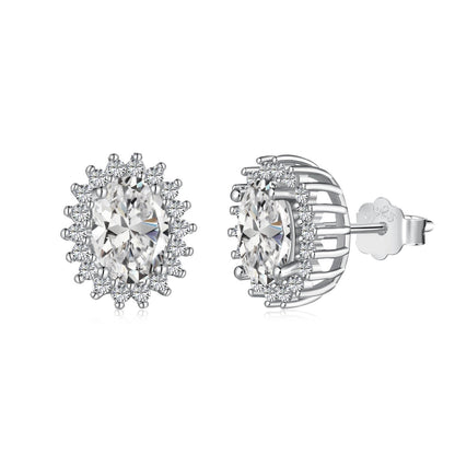 [Love's Uplift]Delicate Radiant Oval Cut Daily Earrings