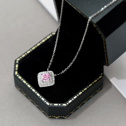 [Love's Uplift]Sparkling Asscher Cut Necklace