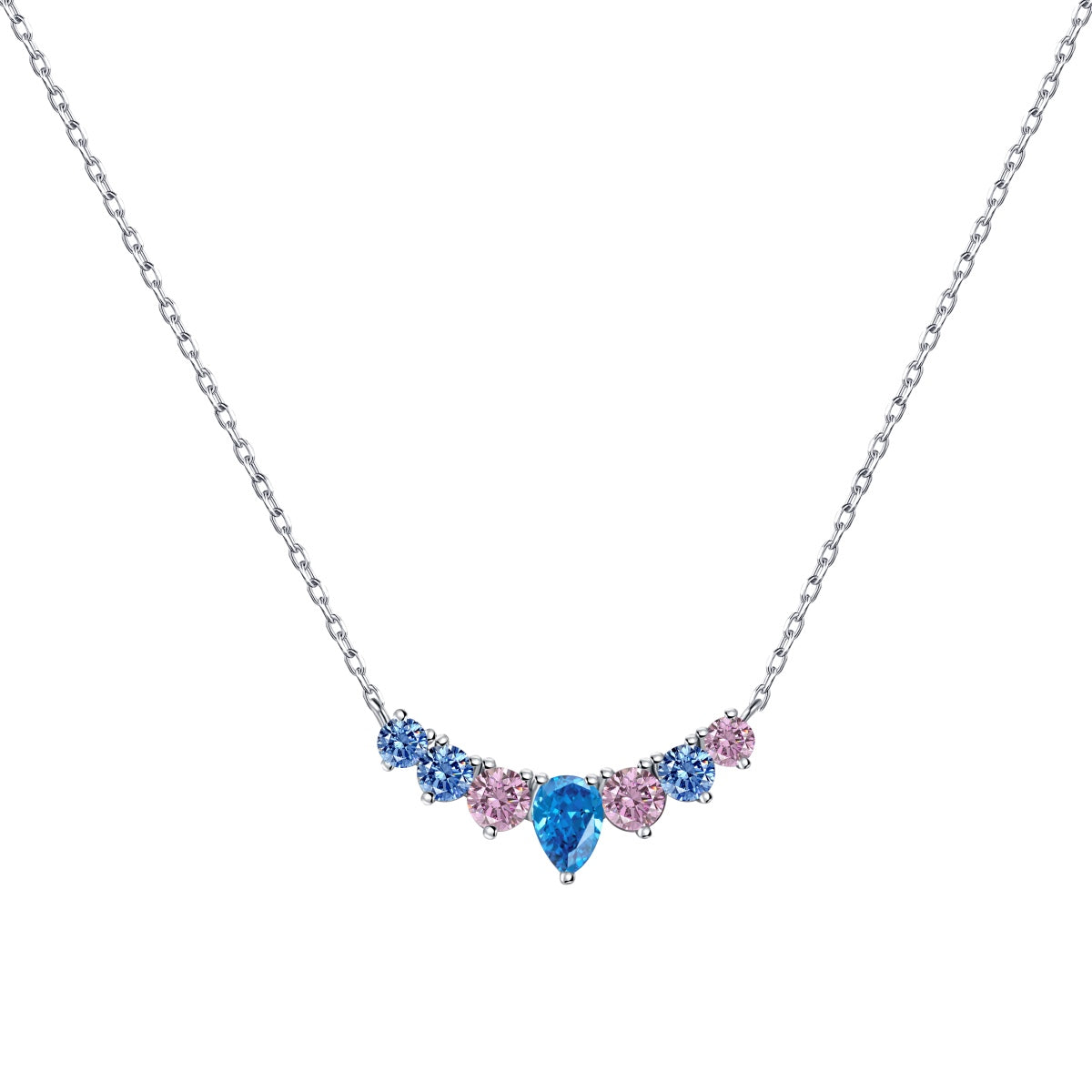 [Love's Uplift]Dainty Colorful Heart Necklace