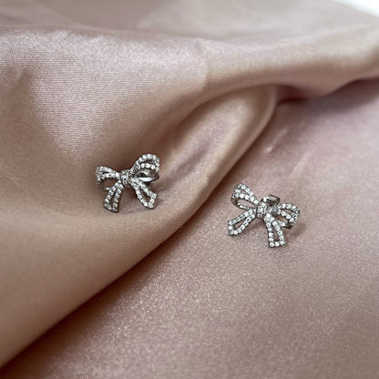 [Love's Uplift]Dainty Bow Shape Earrings