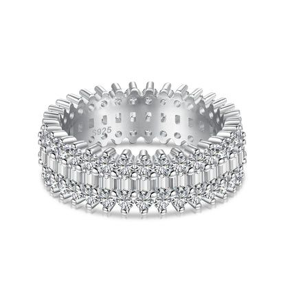 [Love's Uplift]Ornate Colorful Radiant Cut Daily Ring