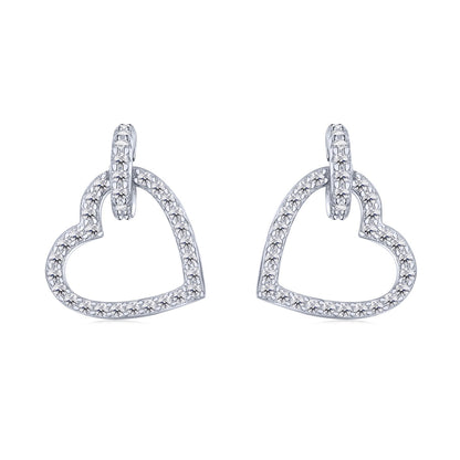 [Love's Uplift]Dainty Heart Shape Earrings