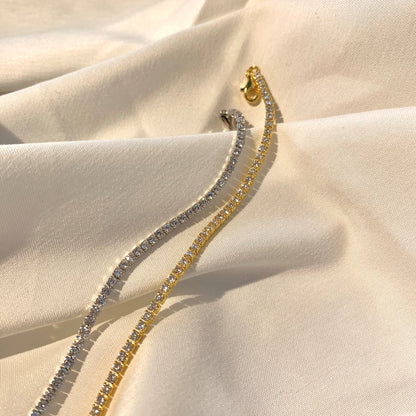 [Love's Uplift]Radiant Shinning Princess Cut Tennis Bracelet