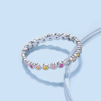 [Love's Uplift]Radiant Sparkling Round Cut Daily Ring