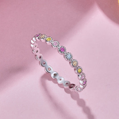 [Love's Uplift]Radiant Sparkling Round Cut Daily Ring