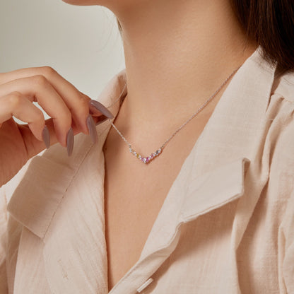 [Love's Uplift]Dazzling Rainbow Necklace