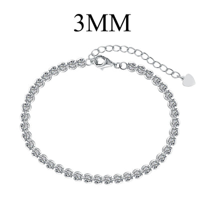 [Love's Uplift]Ornate  Sparkling Round Cut Daily Bracelet