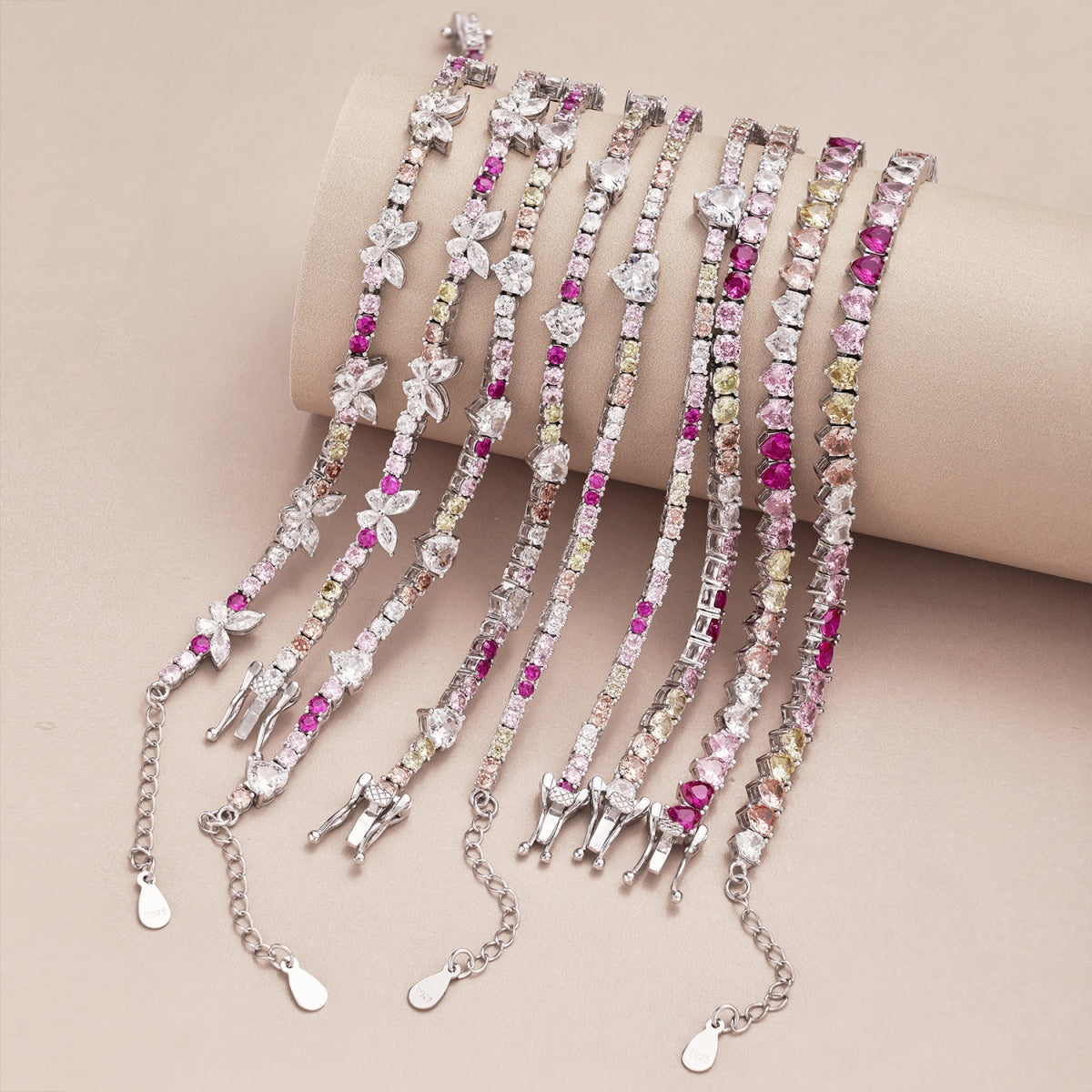 [Love's Uplift]Ornate Colorful Butterfly Shape Round Cut Daily Bracelet