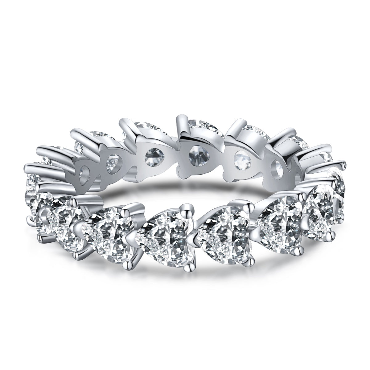 [Love's Uplift]0.25 Carat Radiant Romance Heart Cut Lover Ring