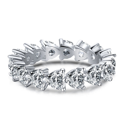 [Love's Uplift]0.25 Carat Radiant Romance Heart Cut Lover Ring