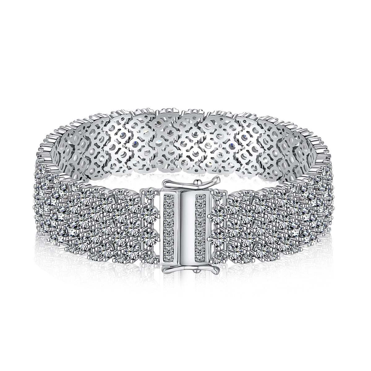 [Love's Uplift]Ornate Elegant Round Cut Party Bracelet