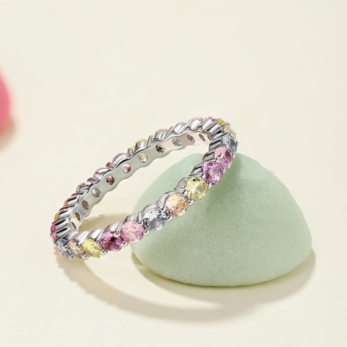 [Love's Uplift]Dazzling Resplendent Round Cut Party Ring