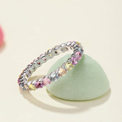 [Love's Uplift]Dazzling Resplendent Round Cut Party Ring