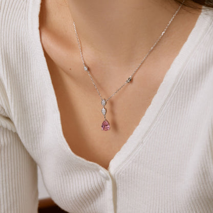 [Love's Uplift]Dazzling Pear Cut Necklace