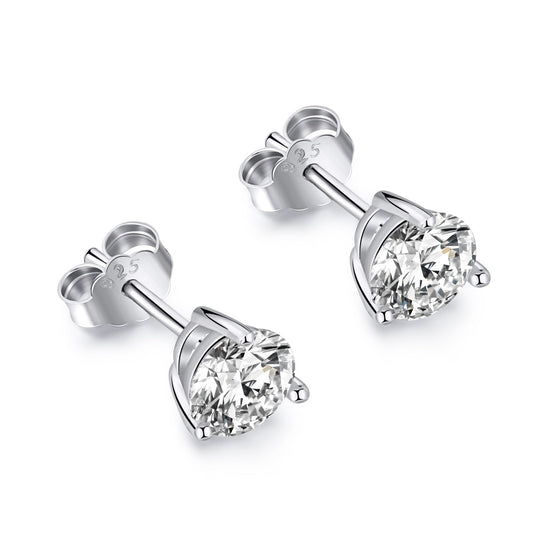 [Love's Uplift]Dainty Round Shape Earrings