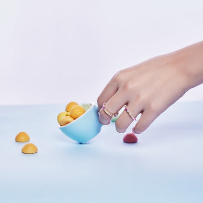 [Love's Uplift]Exquisite Multicolored Emerald Cut Daily Ring