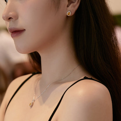 [Love's Uplift]Delicate Radiant Oval Cut Daily Earrings
