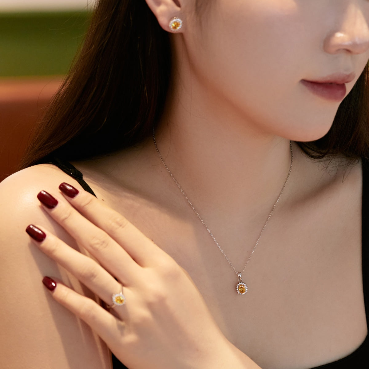 [Love's Uplift]Delicate Radiant Oval Cut Daily Earrings