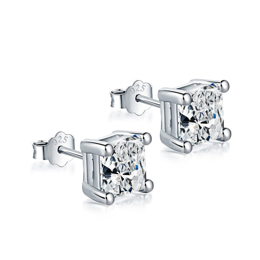 [Love's Uplift]Delicate Square Shape Earrings