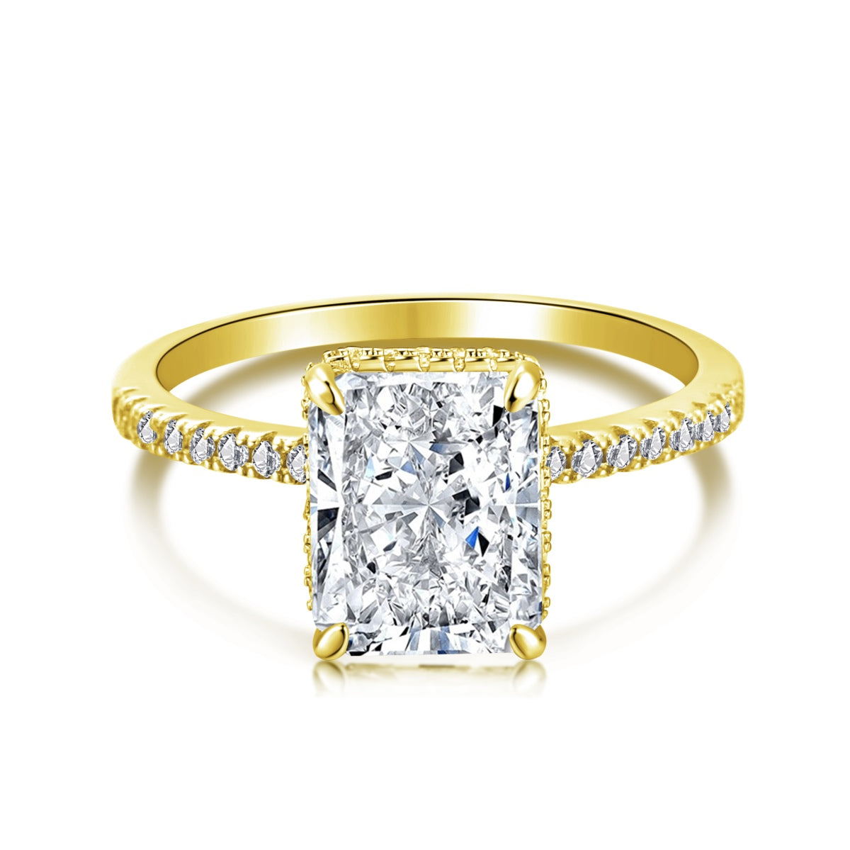 [Love's Uplift]4.0 Carat Luxurious Engagement Ring