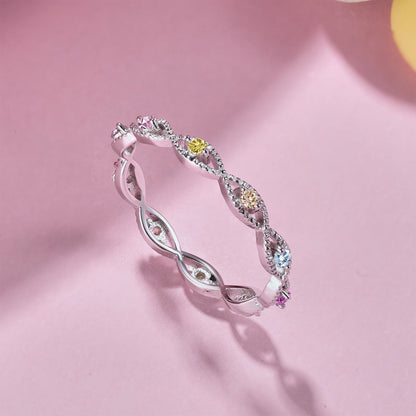 [Love's Uplift]Elegant Energetic Round Cut Daily Ring