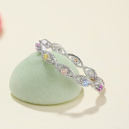 [Love's Uplift]Elegant Energetic Round Cut Daily Ring