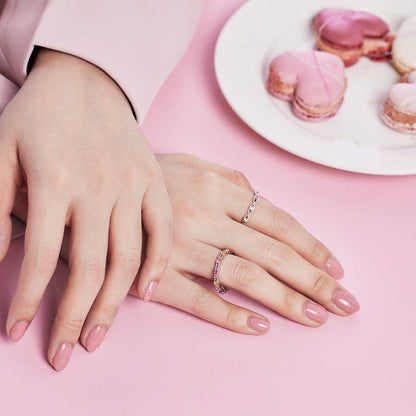 [Love's Uplift]Elegant Energetic Round Cut Daily Ring