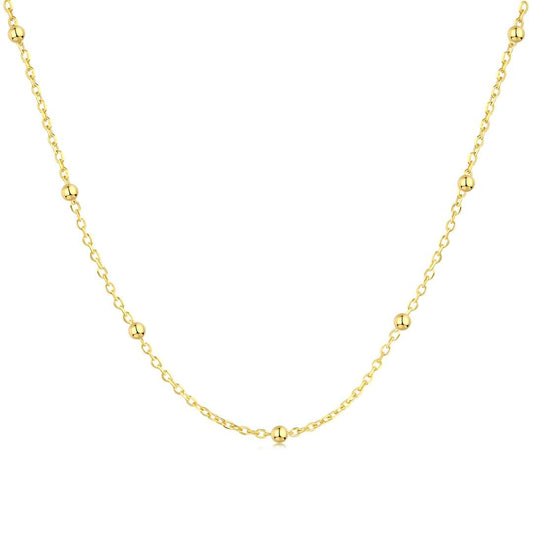 [Love's Uplift]Small Bead Clavicle Chain Simple Necklace
