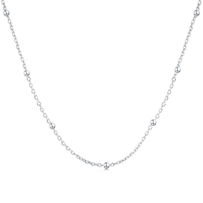 [Love's Uplift]Small Bead Clavicle Chain Simple Necklace