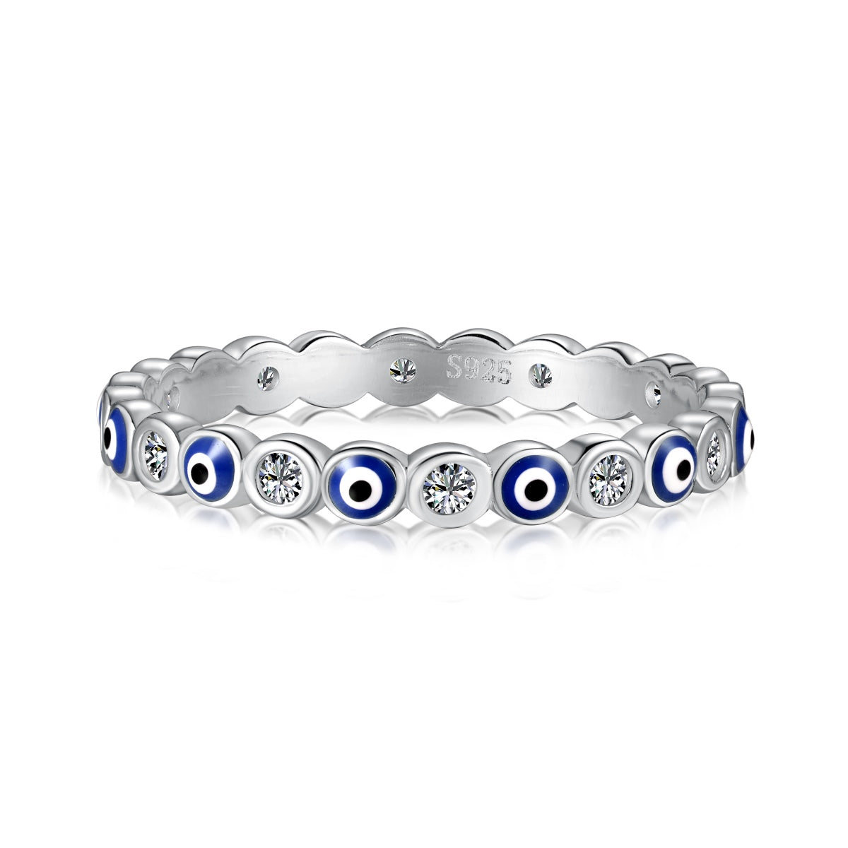 [Love's Uplift]Sparkling Vibrant Round Shape Daily Ring