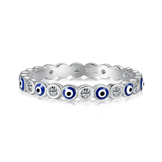 [Love's Uplift]Sparkling Vibrant Round Shape Daily Ring