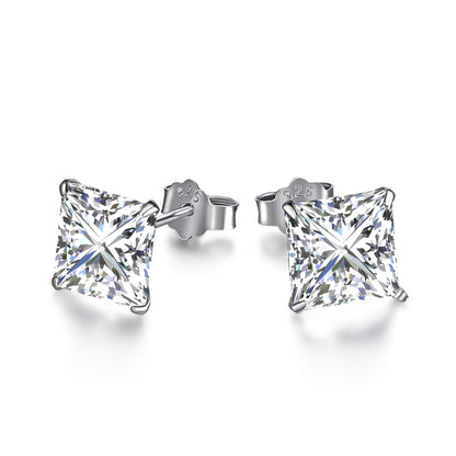 [Love's Uplift]Ornate Square Shape Earrings