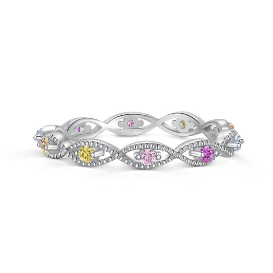 [Love's Uplift]Elegant Energetic Round Cut Daily Ring