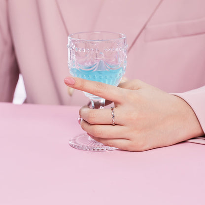 [Love's Uplift]Ornate Vibrant Round Cut Daily Ring