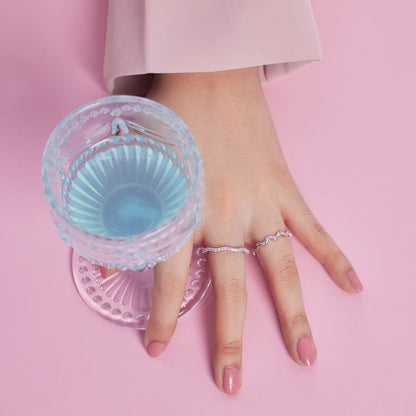 [Love's Uplift]Ornate Vibrant Round Cut Daily Ring