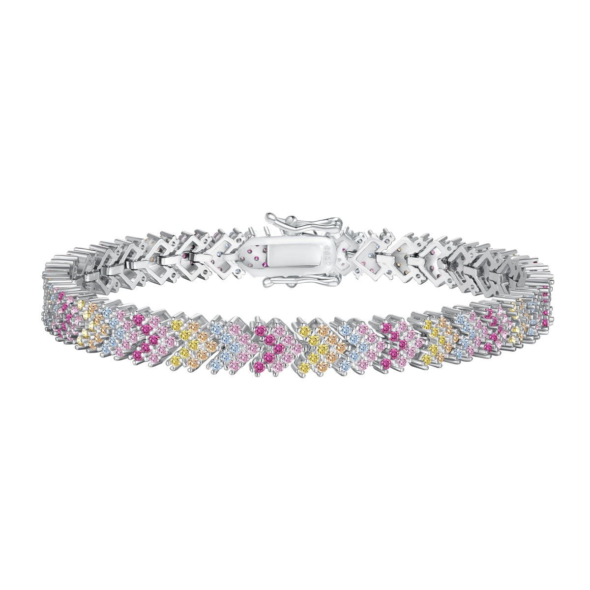 [Love's Uplift]Ornate Sparkling Round Cut Party Bracelet
