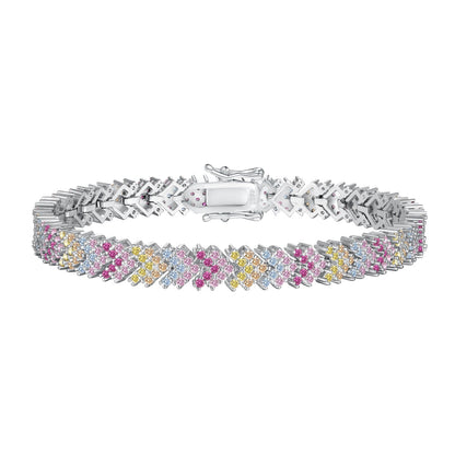 [Love's Uplift]Ornate Sparkling Round Cut Party Bracelet