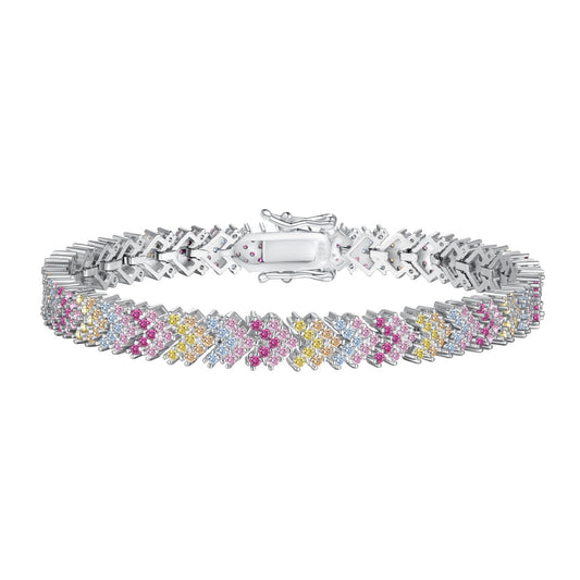 [Love's Uplift]Ornate Sparkling Round Cut Party Bracelet