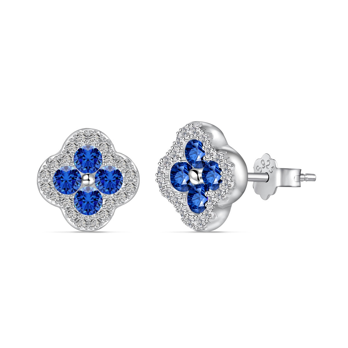 [Love's Uplift]Four-Leaf Clover Flower Shaped Earrings