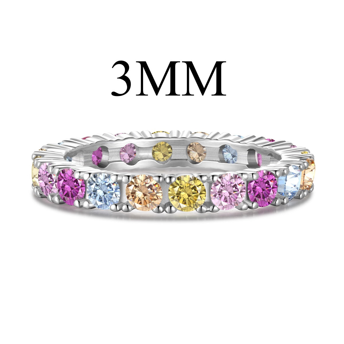 [Love's Uplift]Dazzling Lustrous Round Cut Tennis Ring