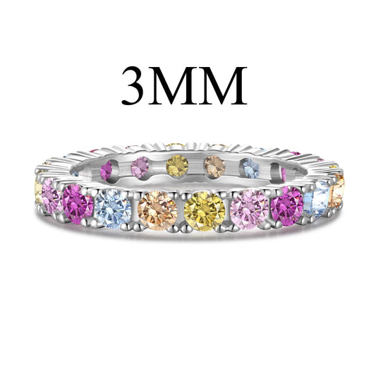 [Love's Uplift]Dazzling Lustrous Round Cut Tennis Ring