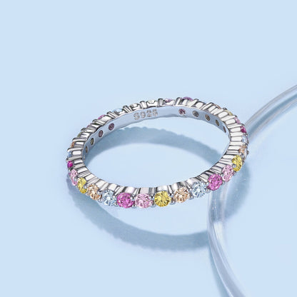 [Love's Uplift]Elegant Vivid Round Cut Daily Ring