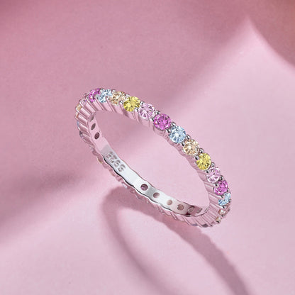 [Love's Uplift]Elegant Vivid Round Cut Daily Ring