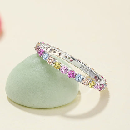 [Love's Uplift]Elegant Vivid Round Cut Daily Ring